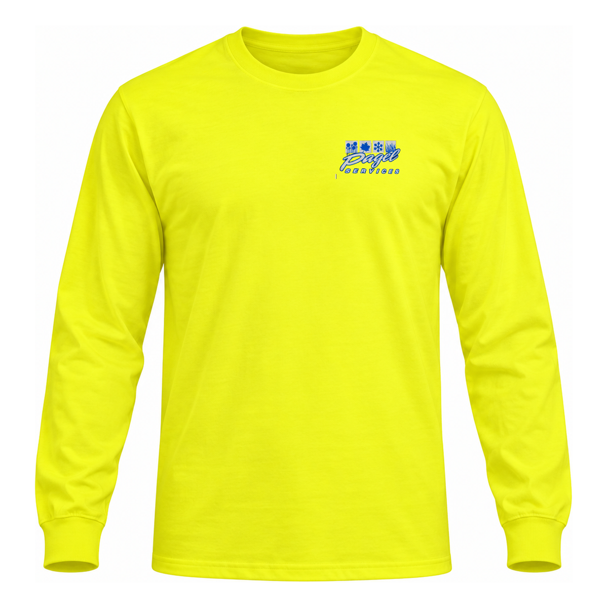 Pagel Service  Safety Yellow Long Sleeve Shirt