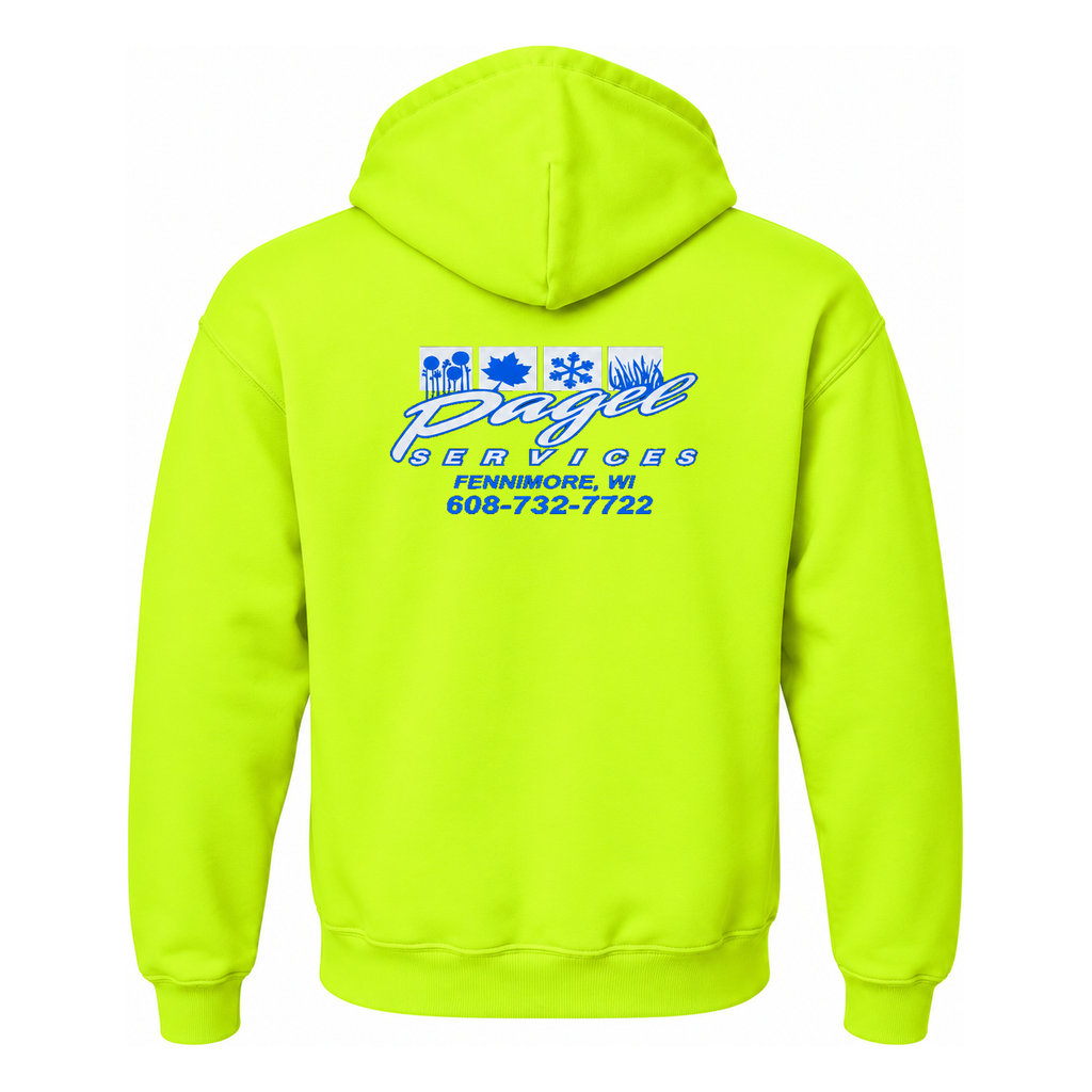 Hi-Vis Yellow Pagel Services Hoodie 💛