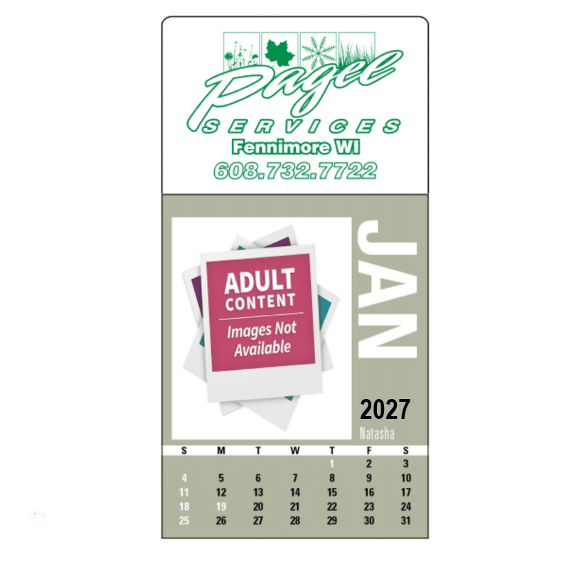 Pagel Services Sticky Calendar 2027 (Topless Edition)
