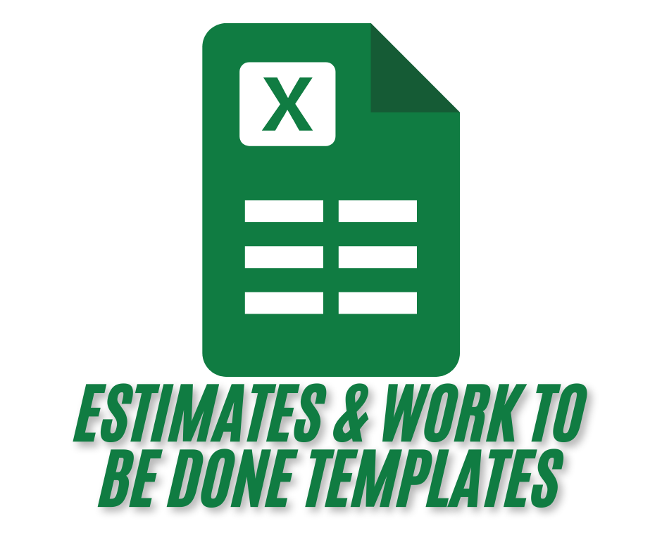 Work to be done & Estimates Templates