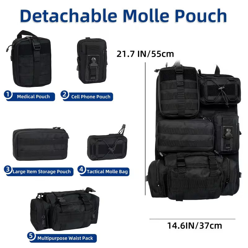 6pcs Car Seat Backrest Storage Bag